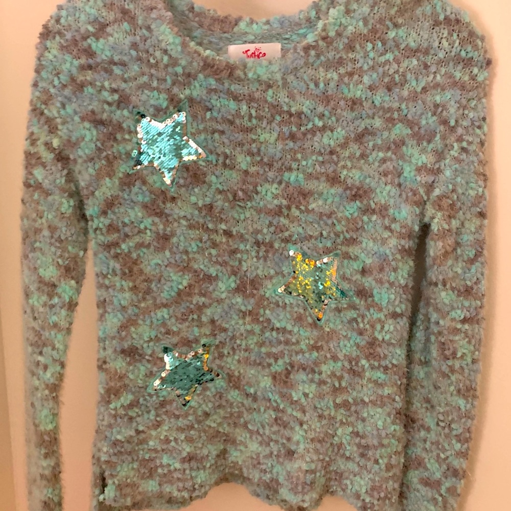 Cozy blue star sweater